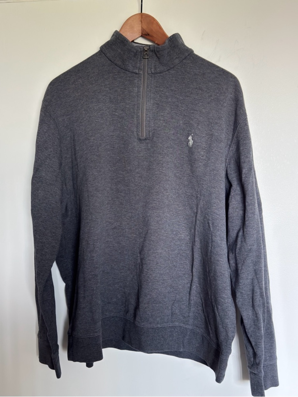 Polo by Ralph Lauren Dark Charcoal Half-Zip Pullover